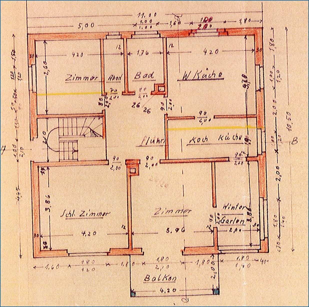Grundriss Obergeschoss