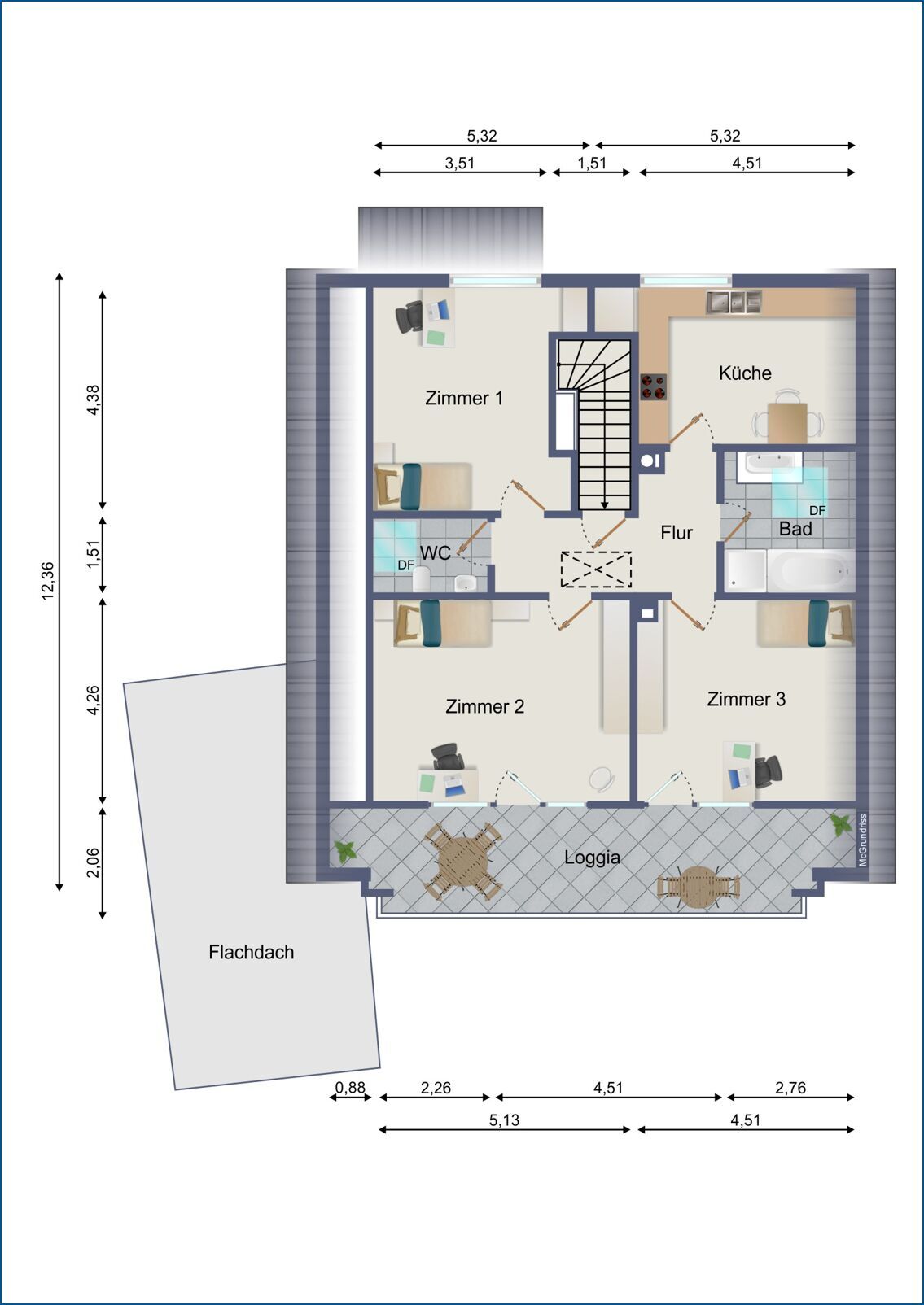 Grundriss Dachgeschoss