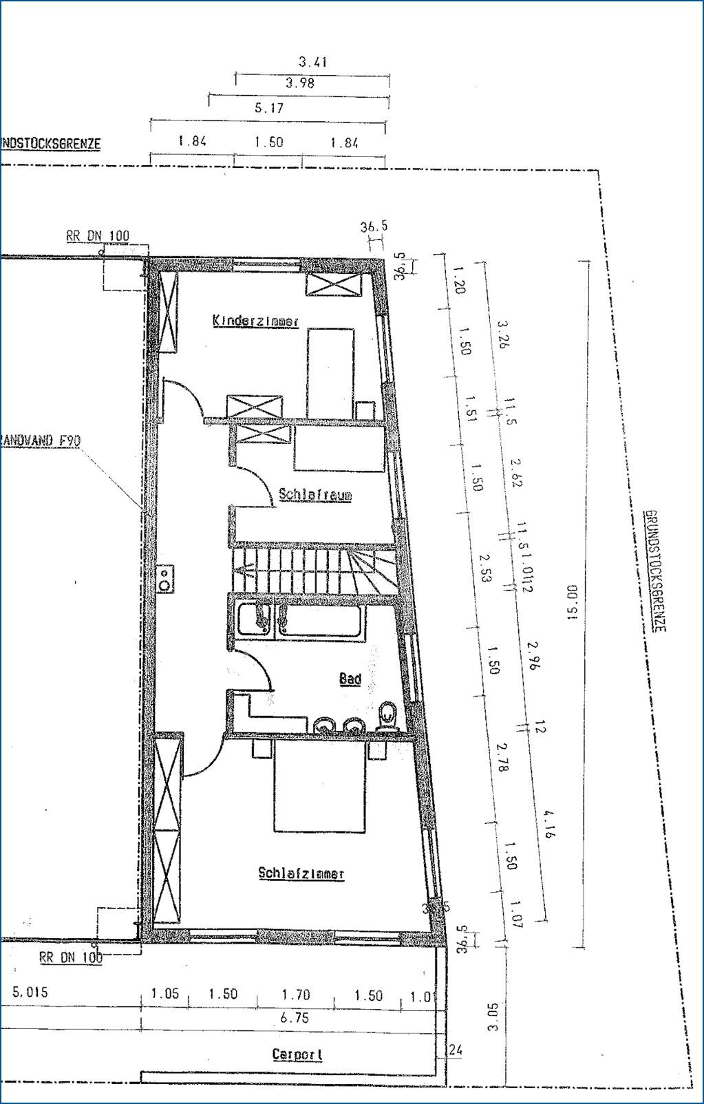 Obergeschoss Wohnhaus