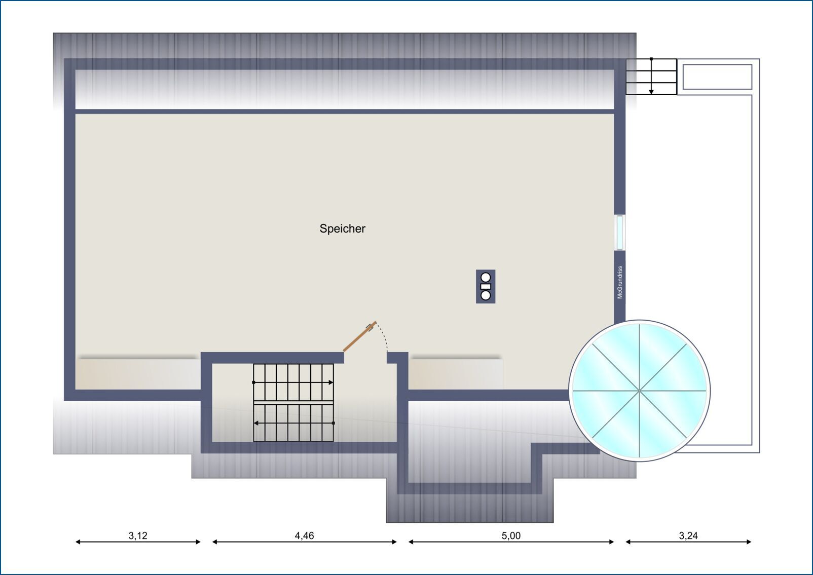 Grundriss Speicher Hinterhaus