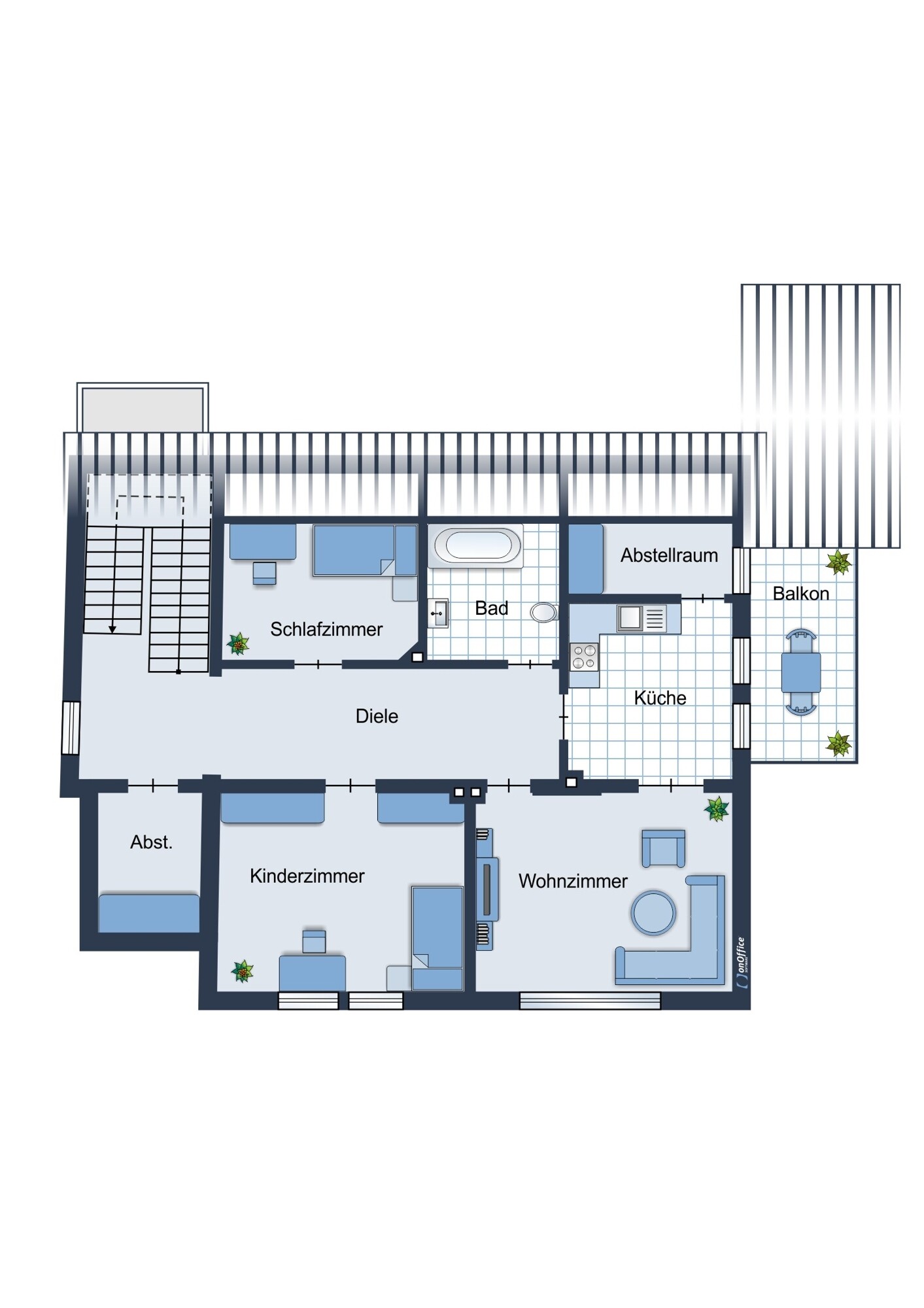 Grundriss Obergeschoss
