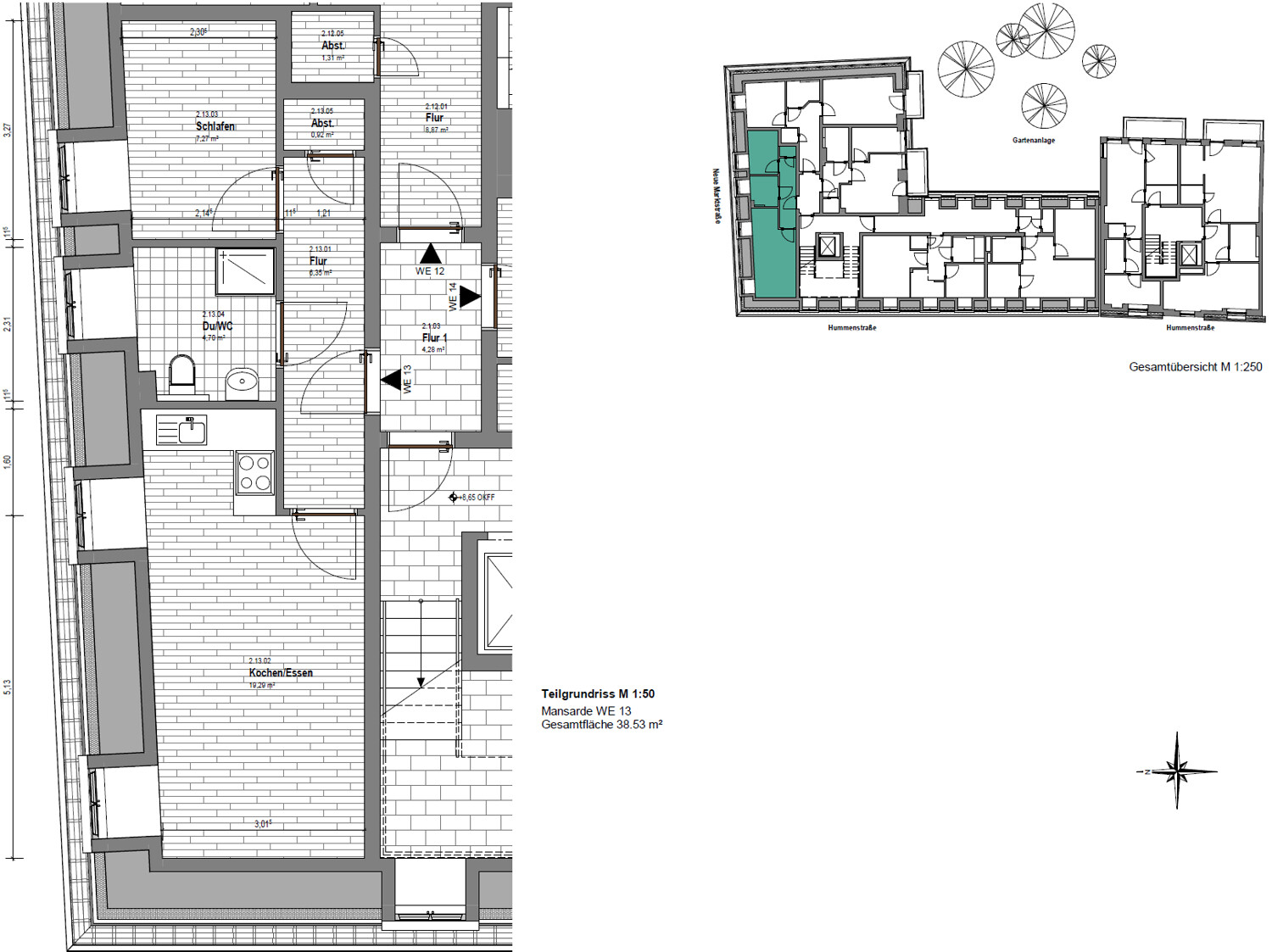 Wohnung Nr. 13 (Mansarde)