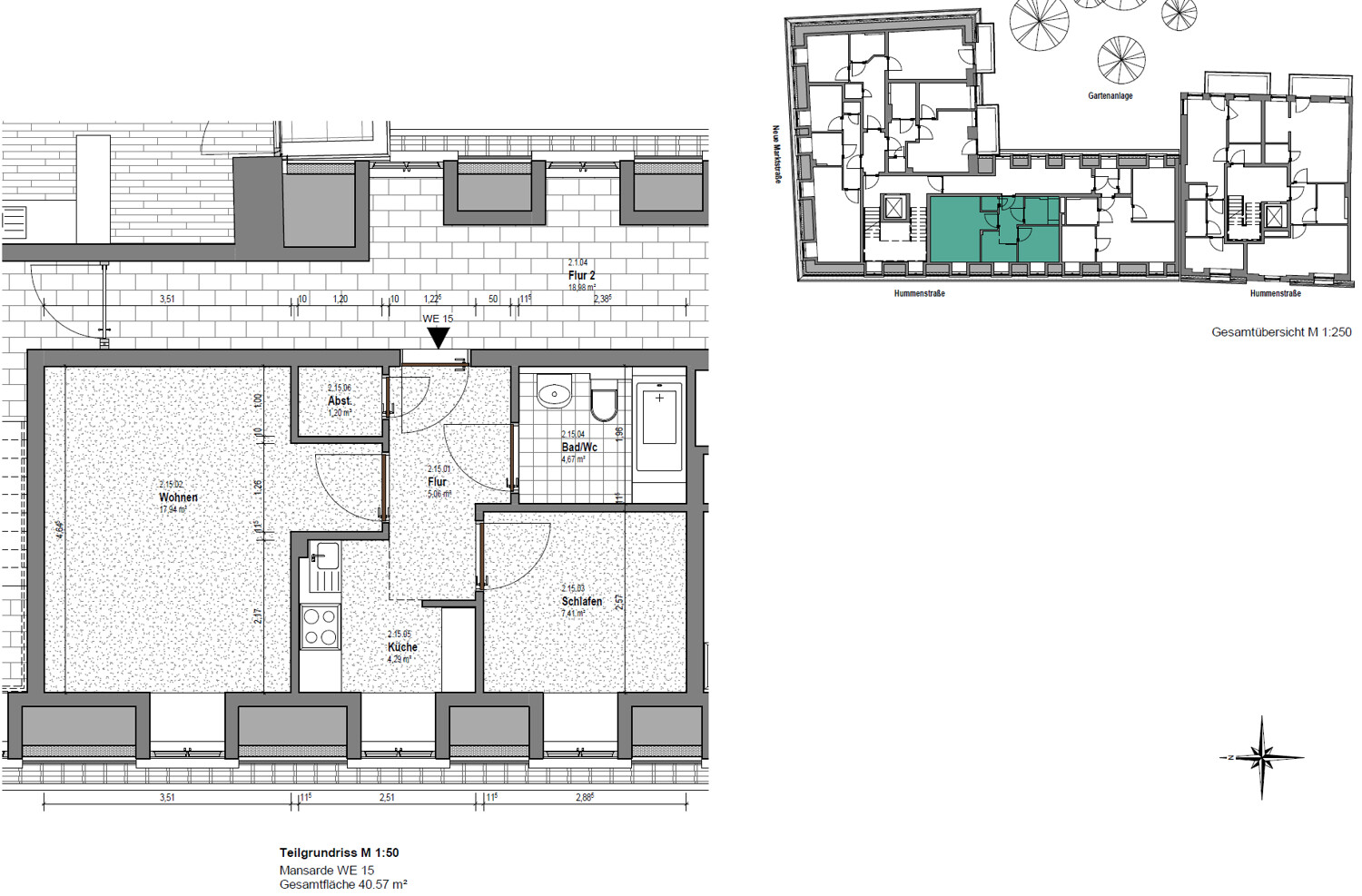 Wohnung Nr. 15 (Mansarde)