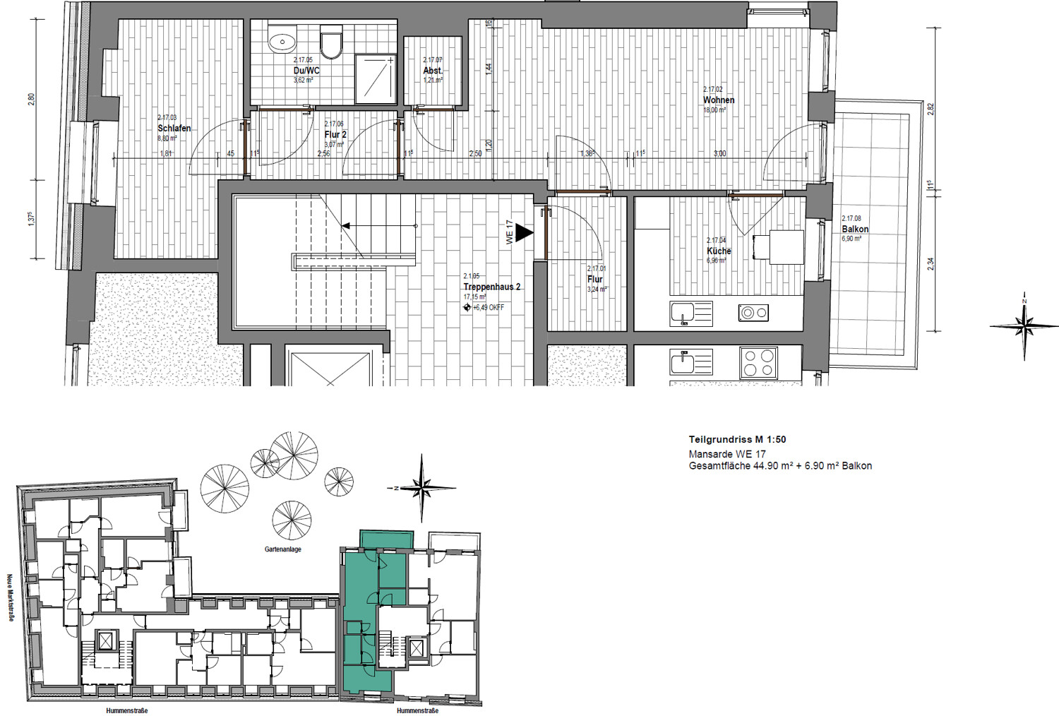 Wohnung Nr. 17 (Mansarde)