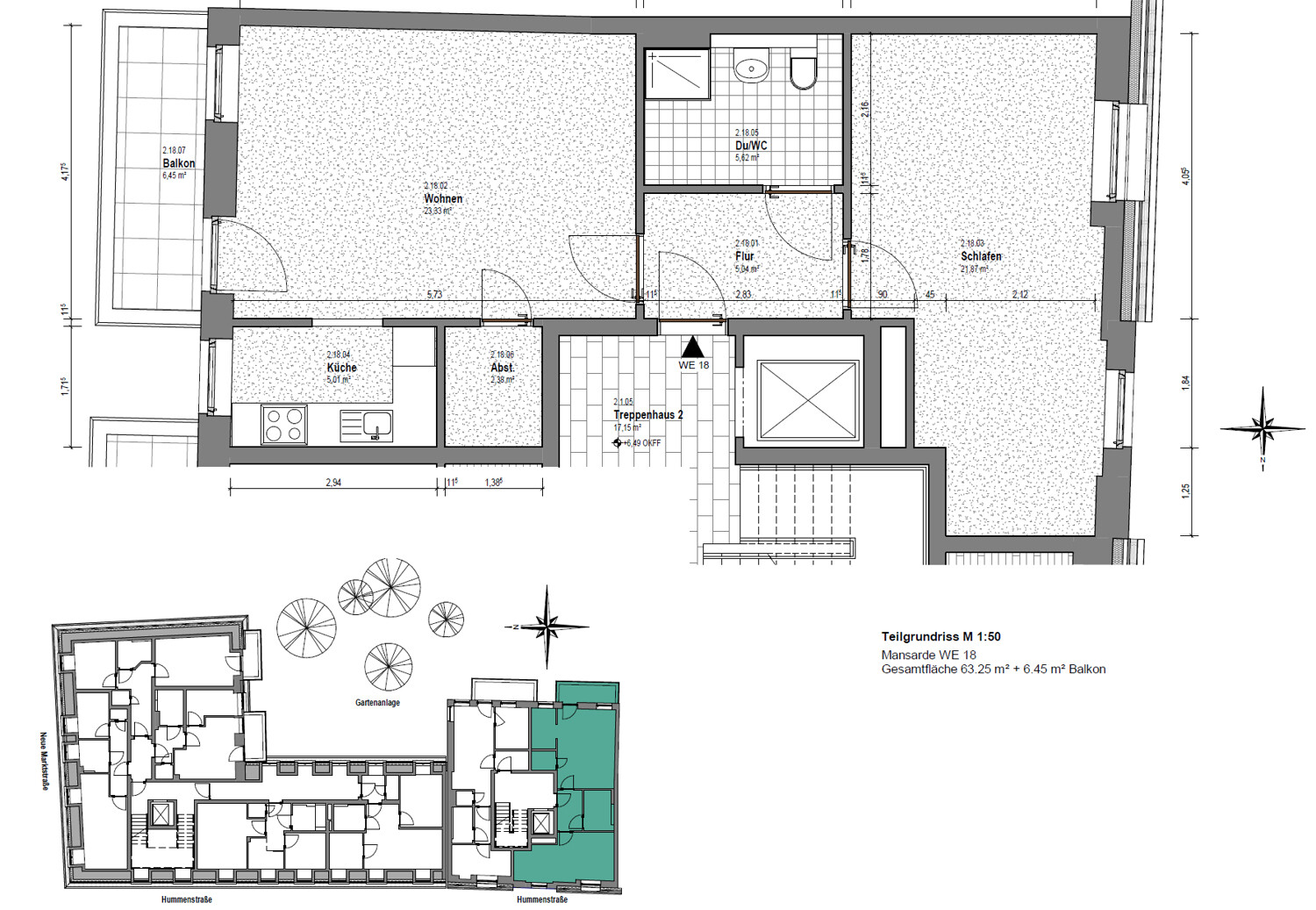 Wohnung Nr. 18 (Mansarde)