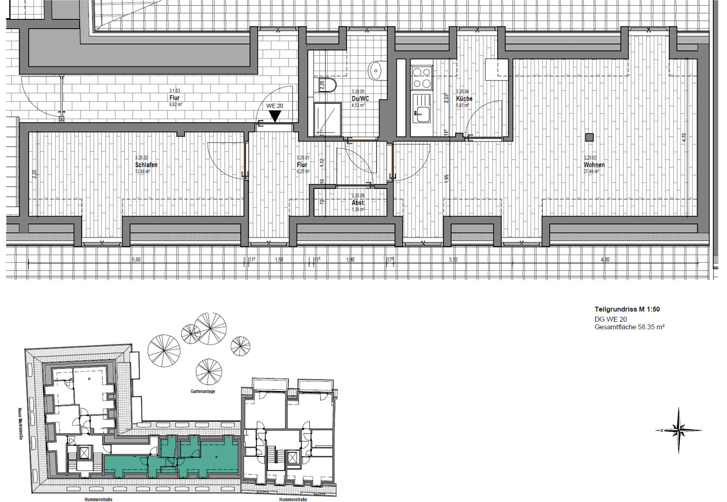 Wohnung Nr. 20 (DG)