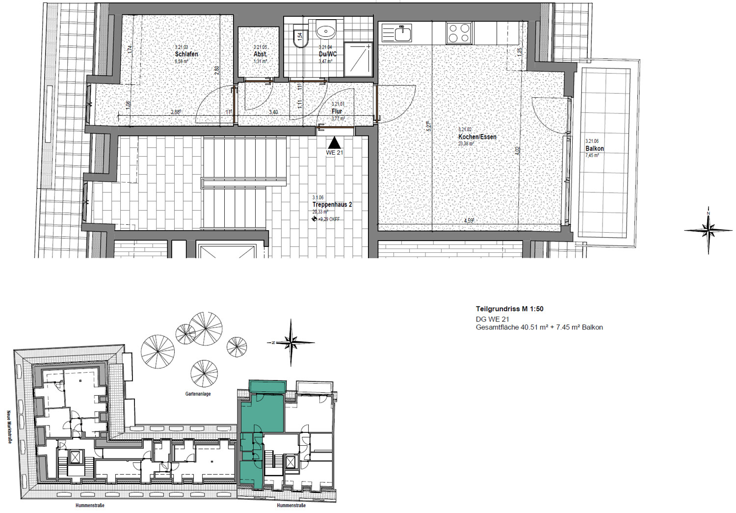 Wohnung Nr. 21 (DG)