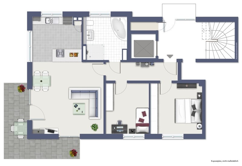 Grundriss EG rechts  