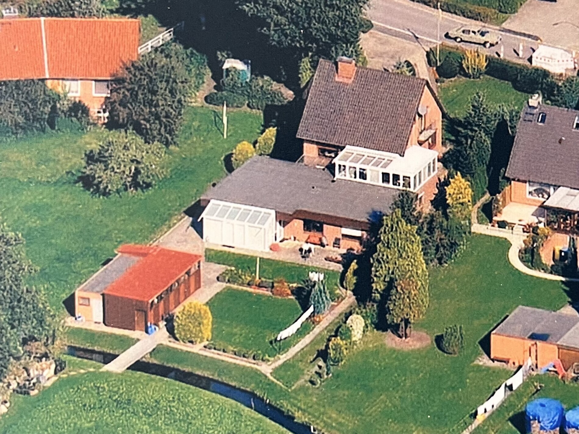 Luftaufnahme Gebäude-Ensemble