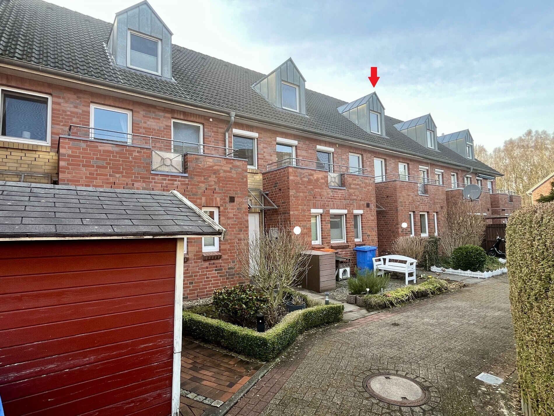 Reihenmittelhaus markiert