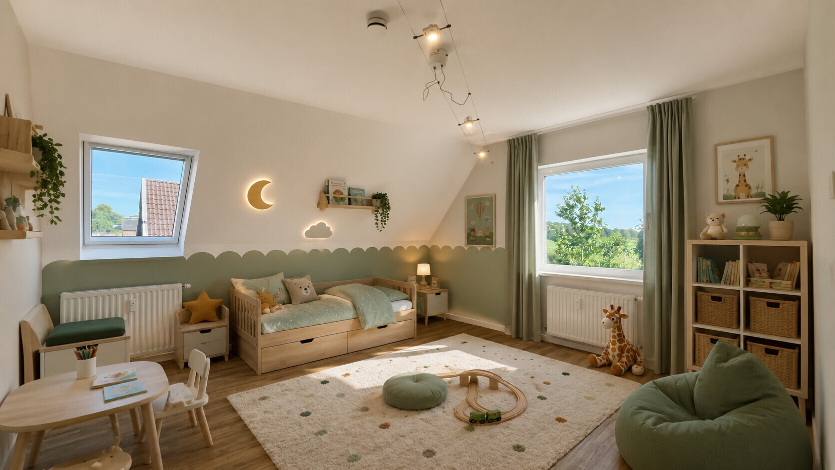 Kinderzimmer im EG - virtuell eingerichtet