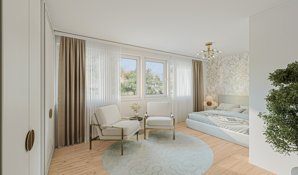 Digitale Homestaging-Darstellung -Eltern