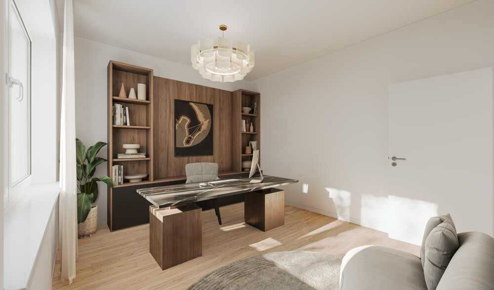 Digitale Homestaging-Darstellung - Arbeiten