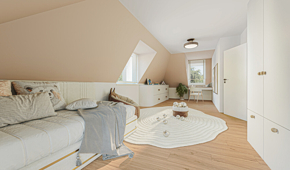 Digitale Homestaging - Darstellung -Kinderzimmer 1
