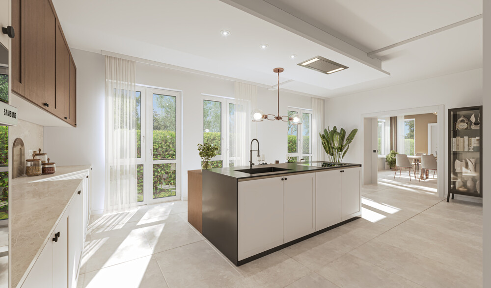 Digitale Homestaging-Darstellung - Küche