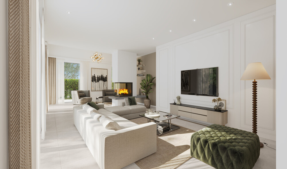 Digitale Homestaging-Darstellung - Wohnzimmer