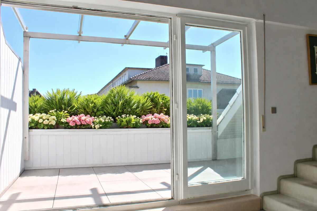 Sonnige Dachterrasse