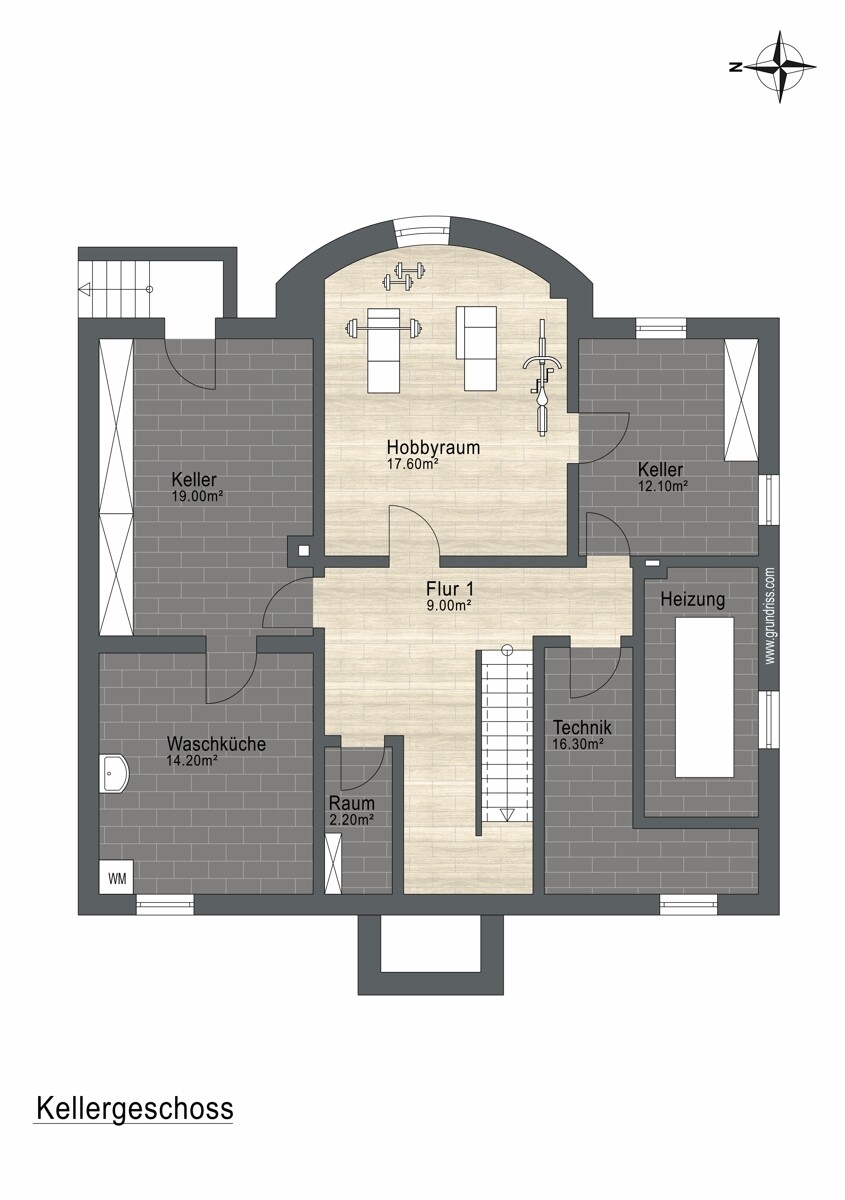 Grundriss Kellergeschoss