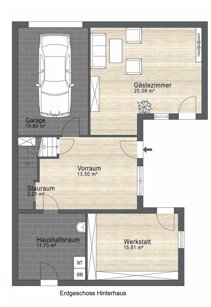Erdgeschoss Hinterhaus