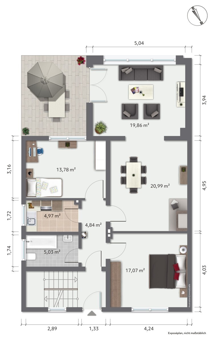 Grundriss / Skizze Erdgeschoss