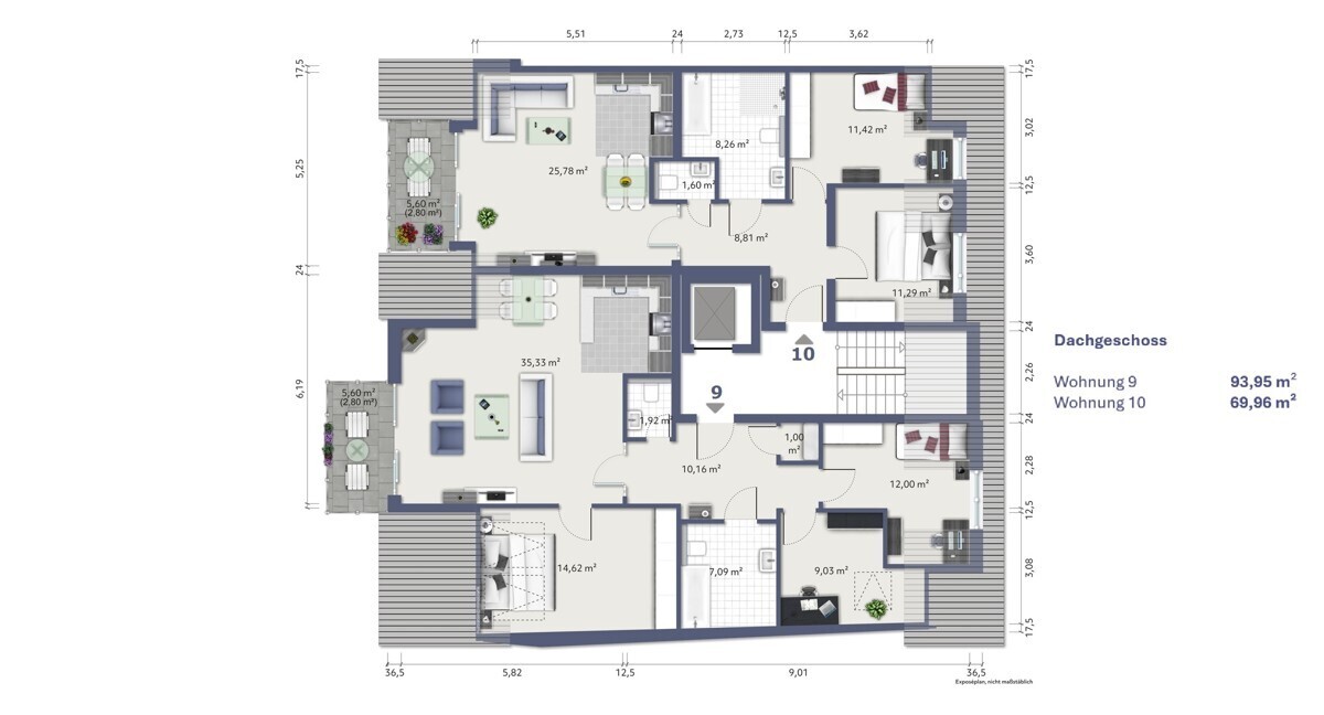 Grundriss / Skizze Dachgeschoss