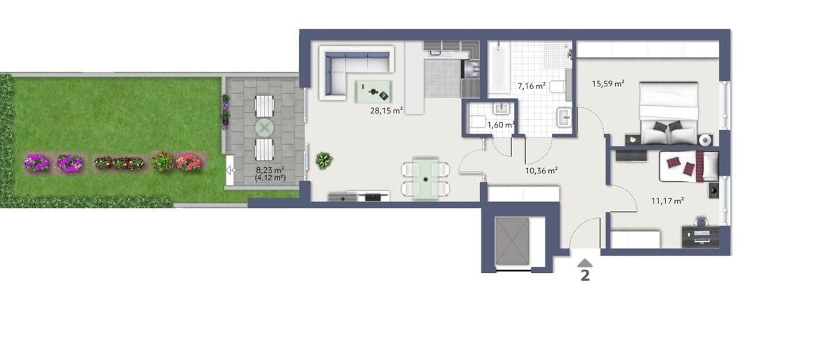 7321 Grundriss WE 2