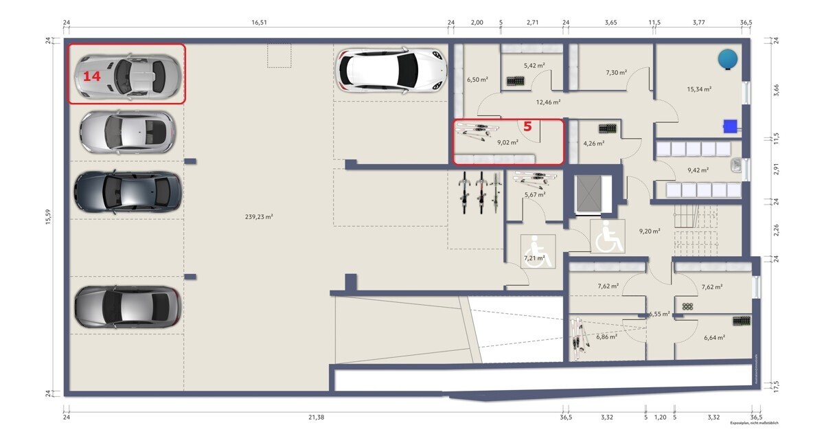 7321 Etagengrundriss KG WE 5