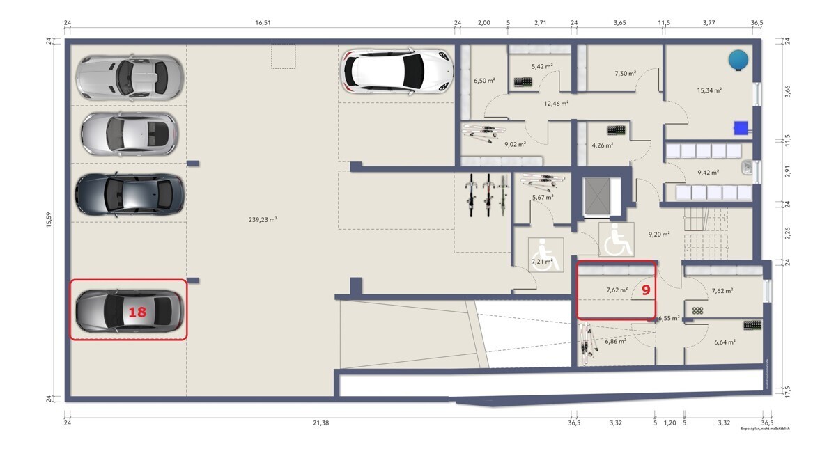 7321 Etagengrundriss KG WE 9