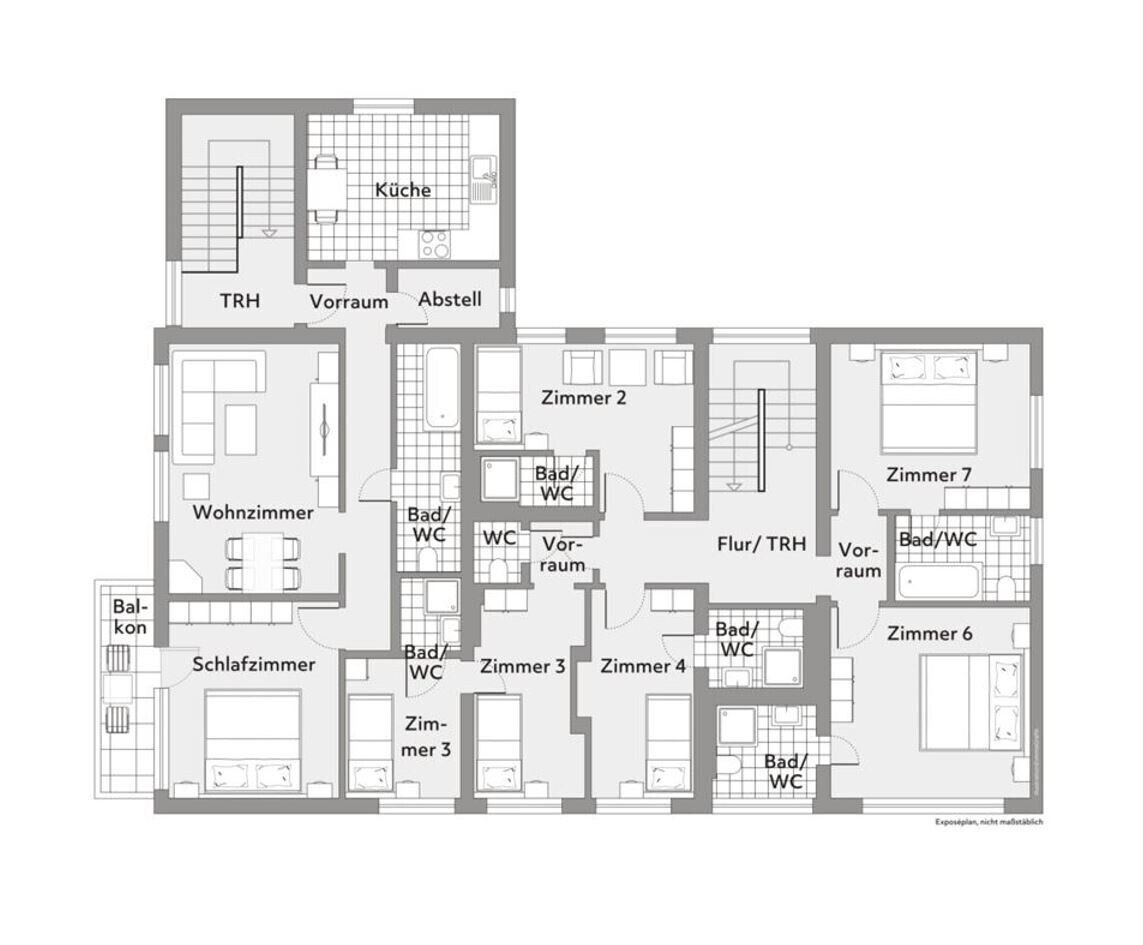 Grundriss / Skizze 1. OG