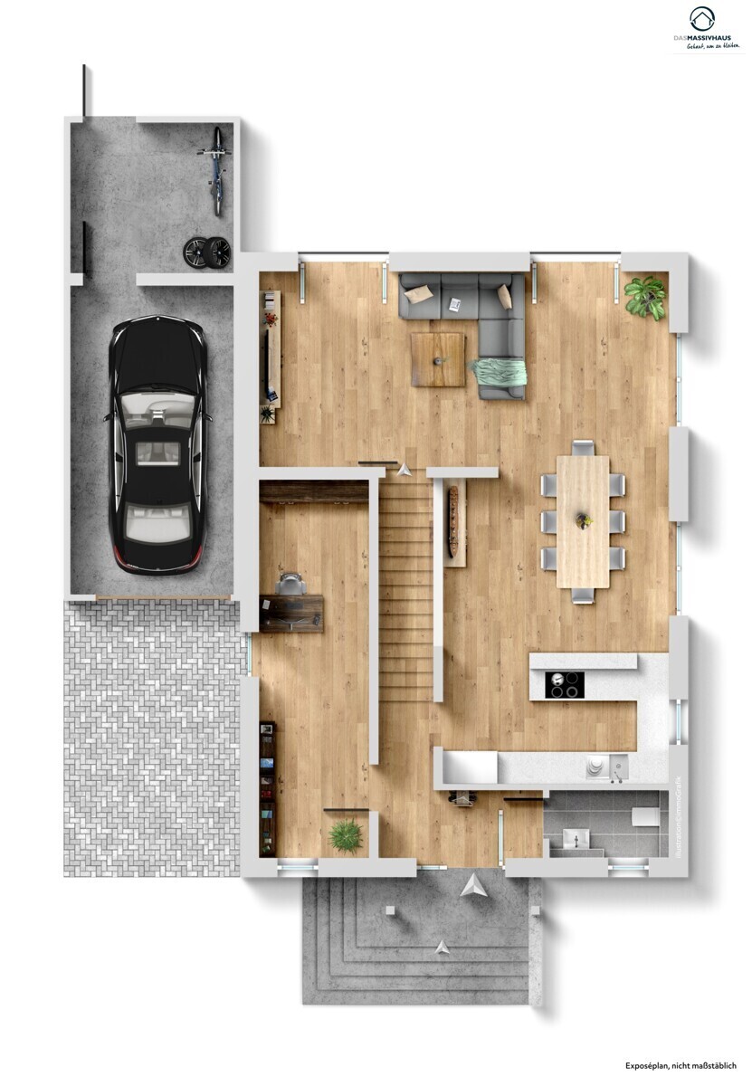 Grundriss Skizze Erdgeschoss