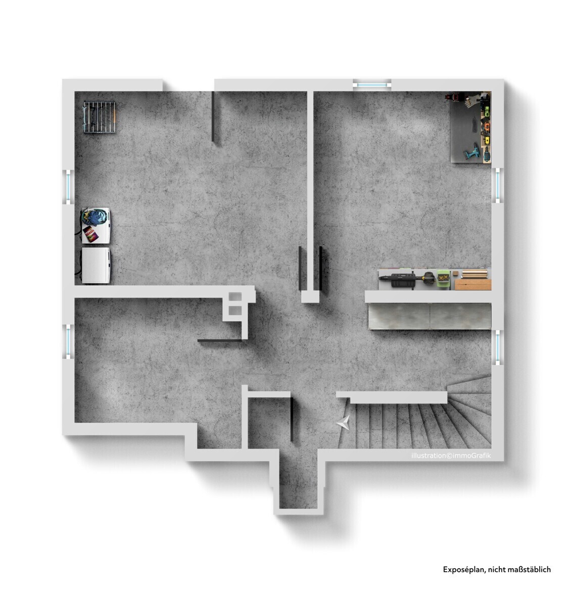 Grundriss / Skizze Untergeschoss