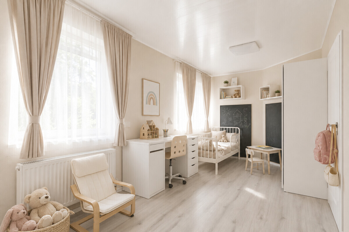 Schlafzimmer 3 (virtuelle Möblierung)