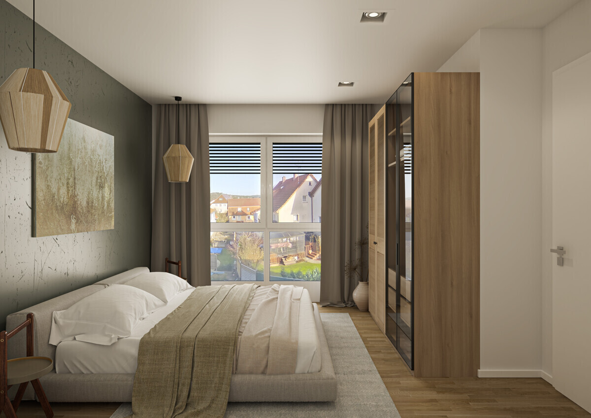 Unverbindliche Visualisierung Schlafzimmer