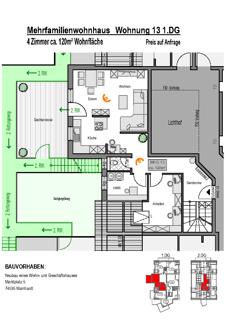 Wohnung Nr. 13 / 1. Dachgeschoss