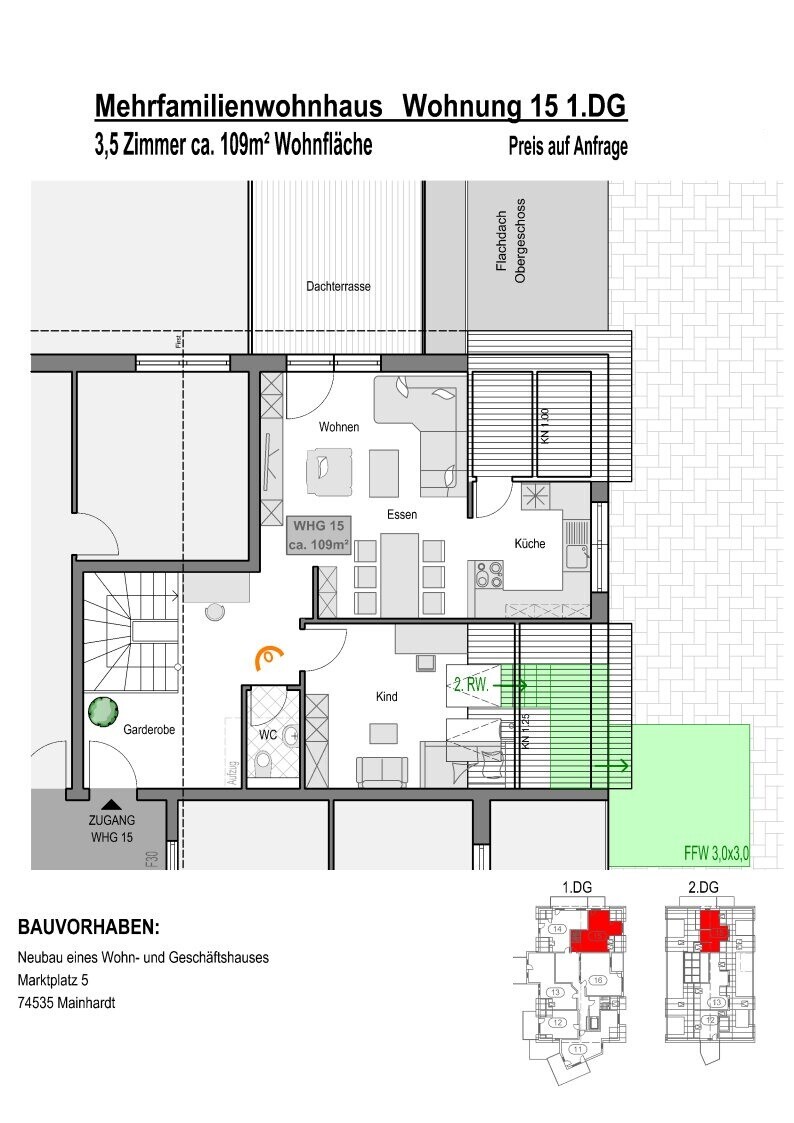 Wohnung 15/1.Dachgeschoss