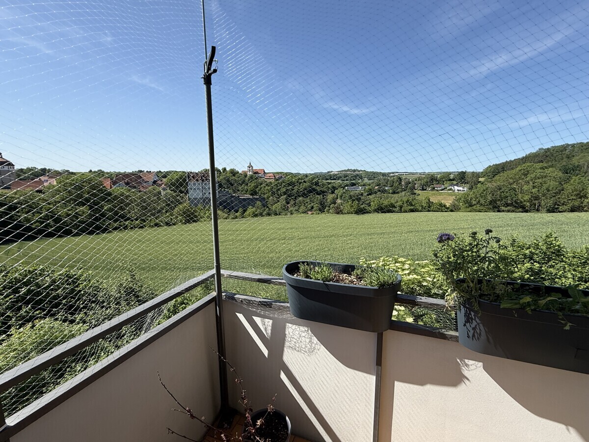 Ausblick vom Balkon