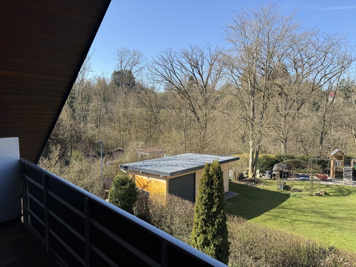 Aussicht vom Balkon