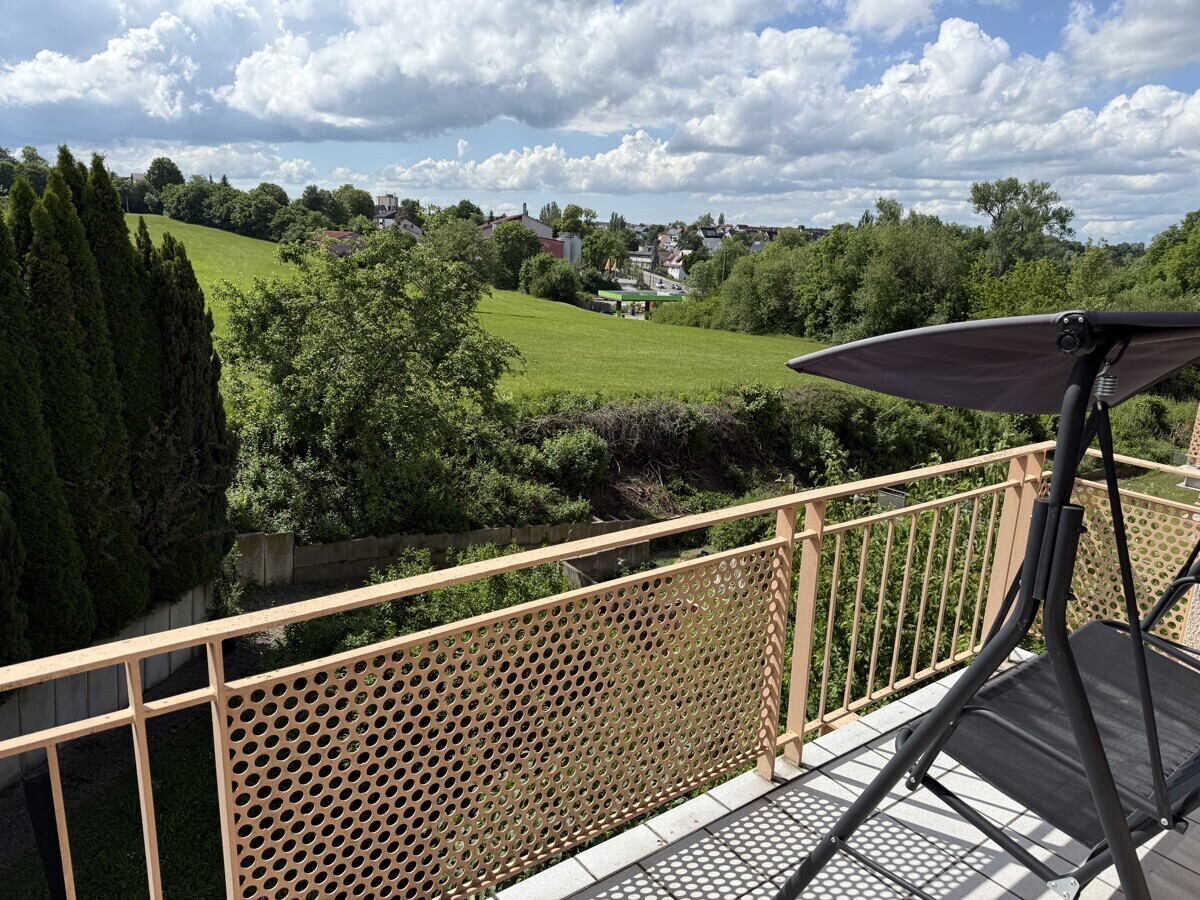 Balkon mit toller Aussicht (vom Wohnzimmer)