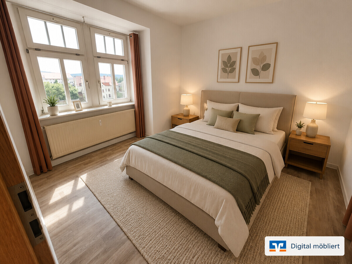 Schlafzimmer Digital möbliert
