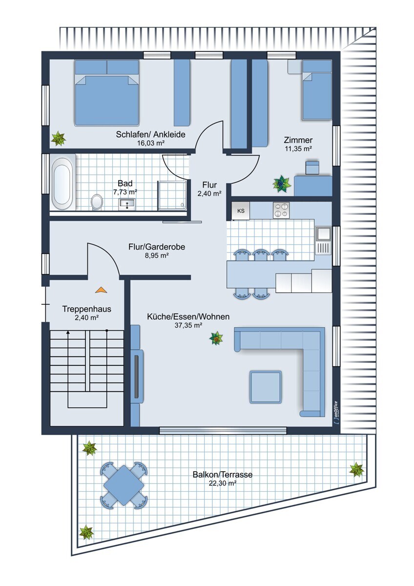 Wohnungsgrundriss