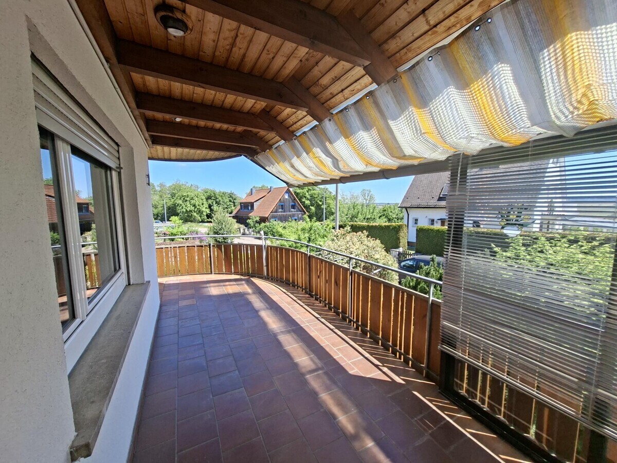 Blick auf die Terrasse