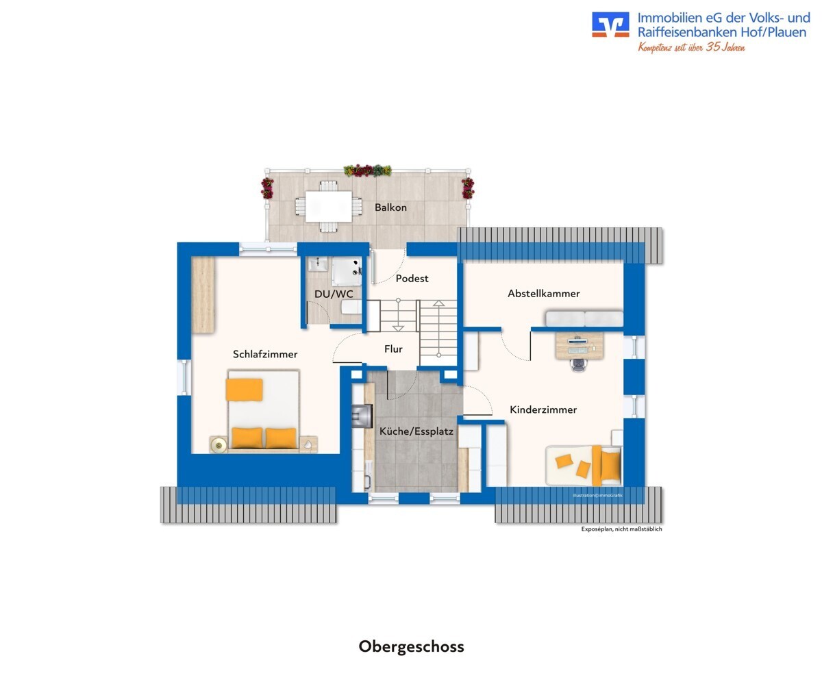 Obergeschoss Haus 1