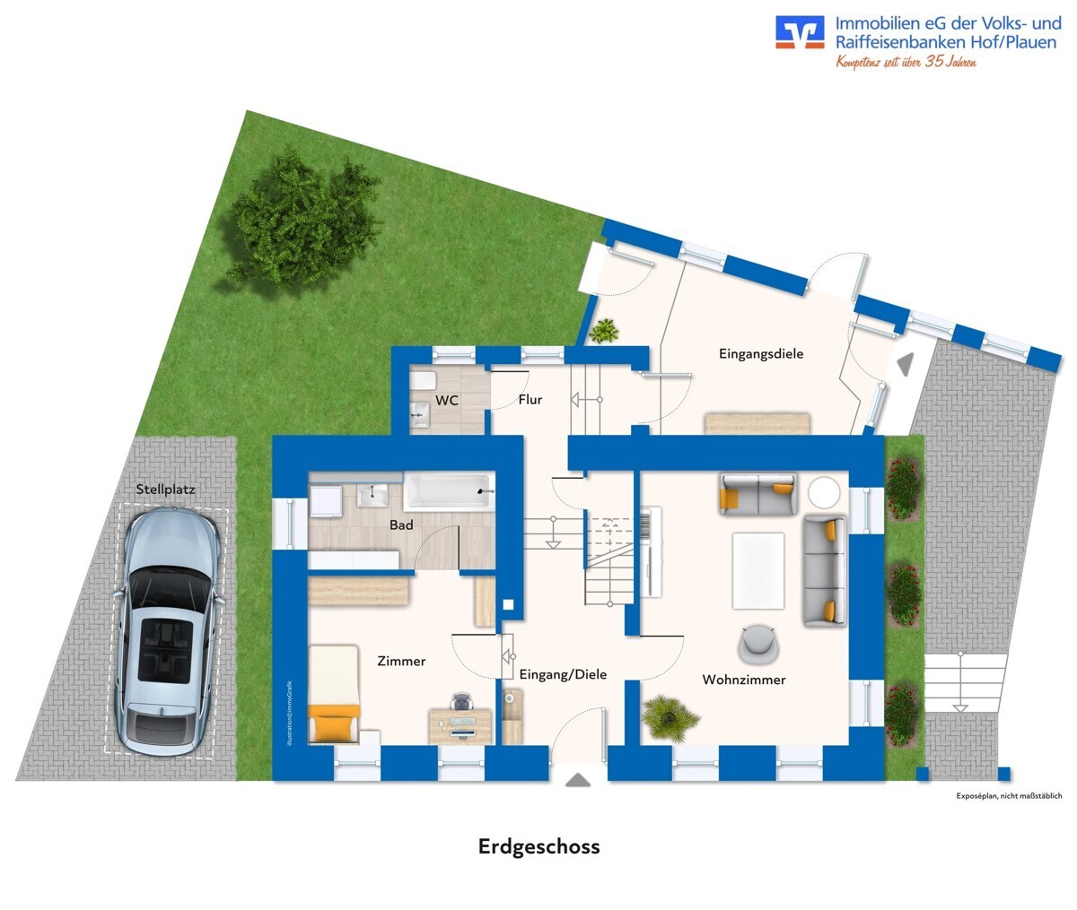 Erdgeschoss Haus 1