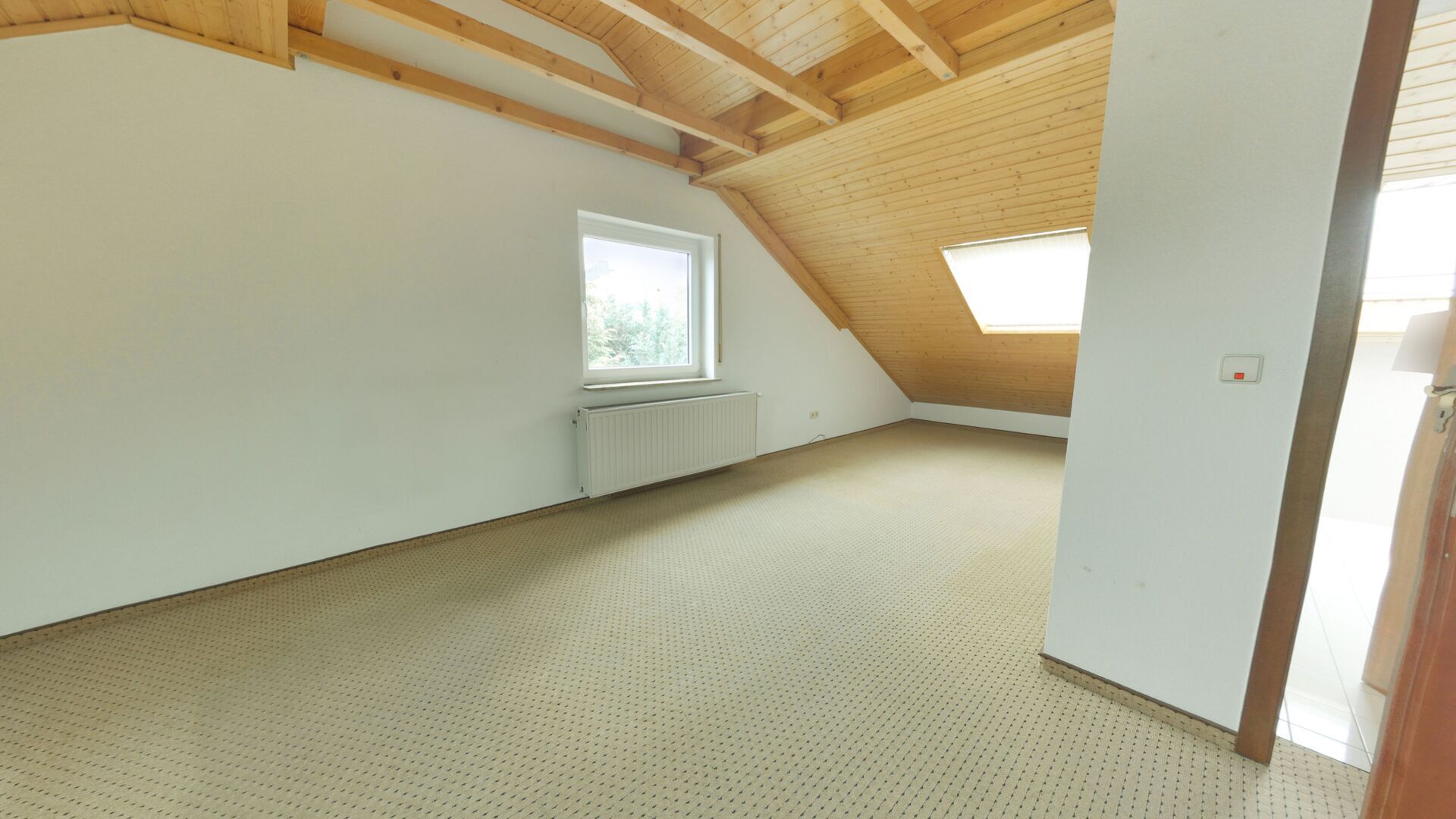 ausgebauter Wohnraum Dachgeschoss