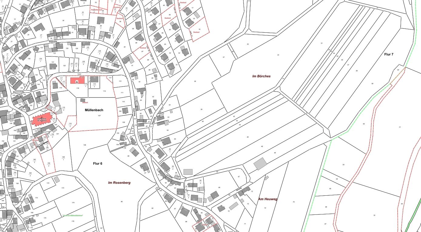 Wagenweg Müllenbach Lageplan