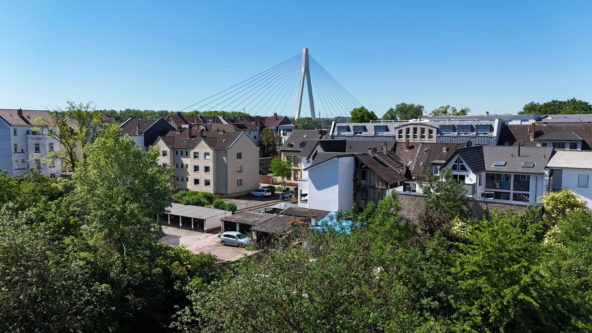 Blick vom Balkon
