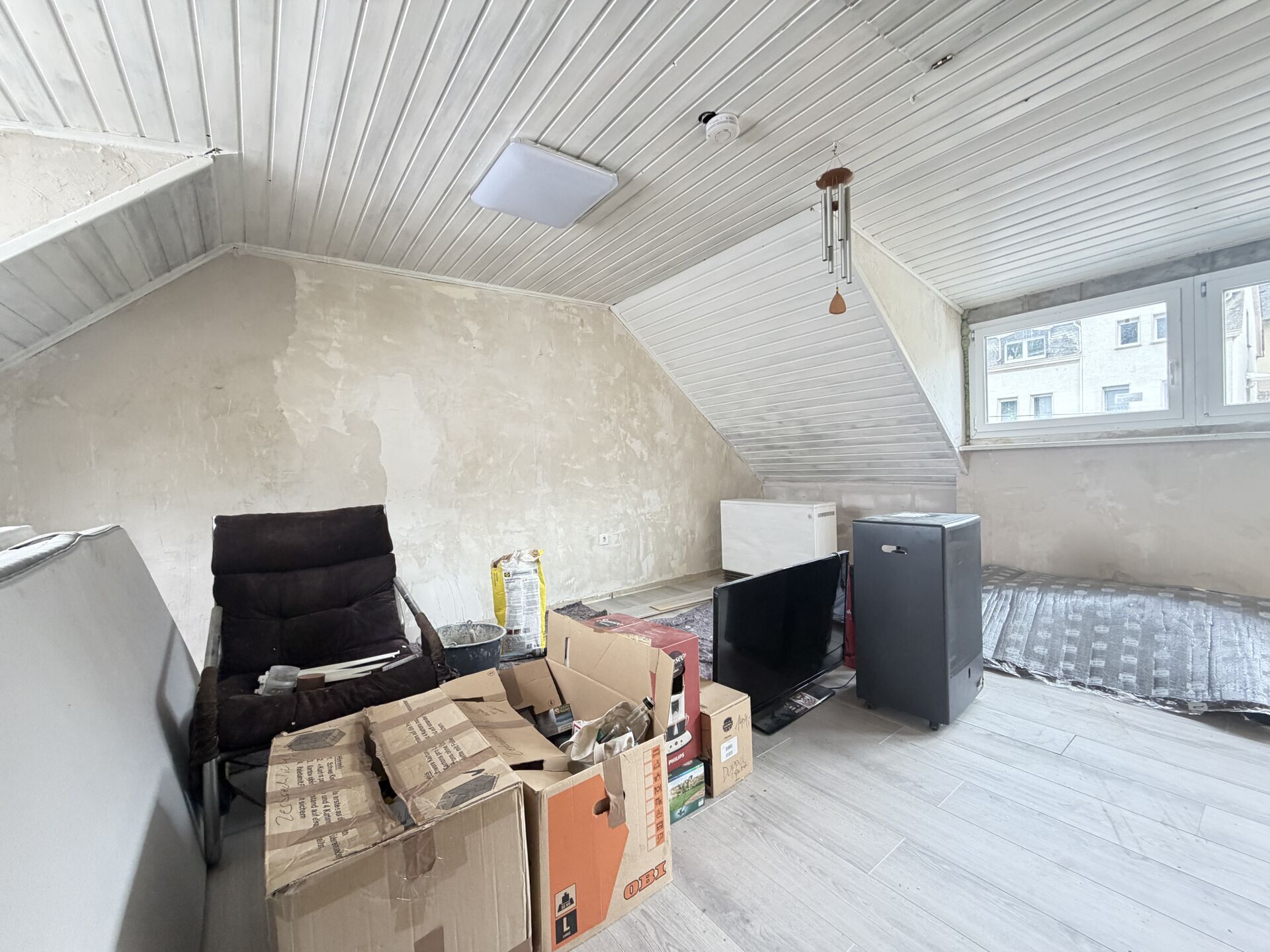 Zimmer (nicht volständig ausgebaut) im Dachgeschoss