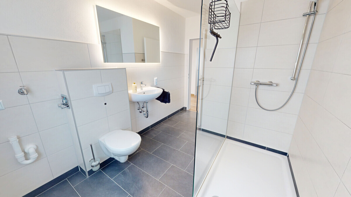 Das sanierte Badezimmer