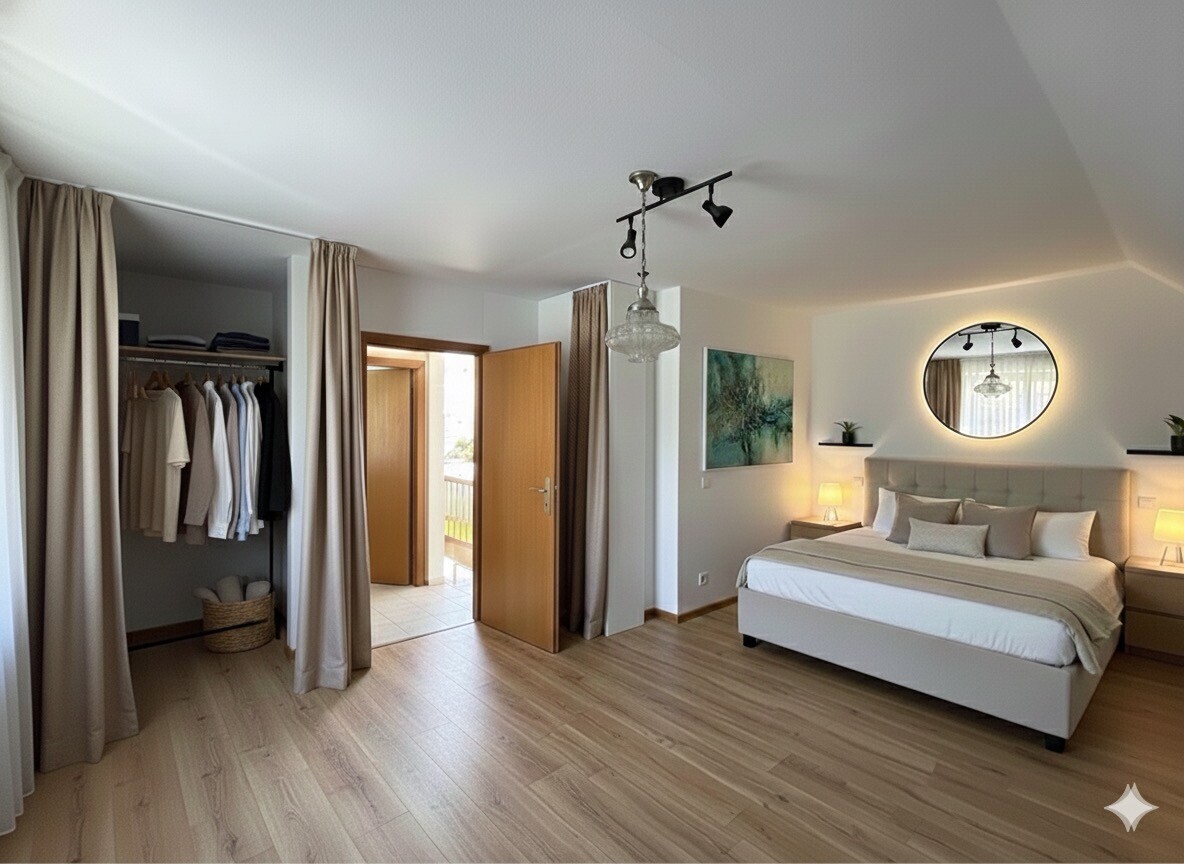 KI-generiert Schlafzimmer 2 DG