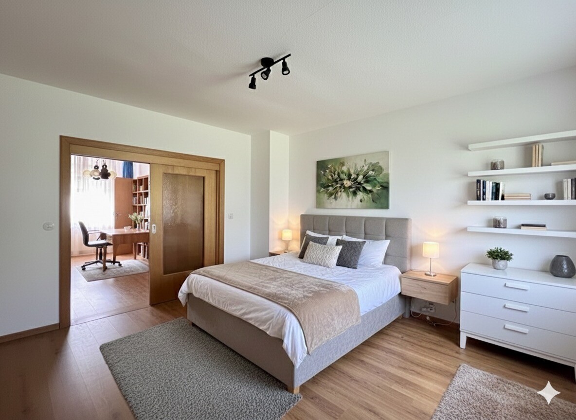 KI-generiert Schlafzimmer